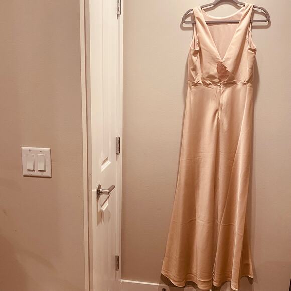 BHLDN Anthropologie by Sachin & Babi Beckett Satin Charmeuse Maxi Dress Gown - Picture 7 of 7